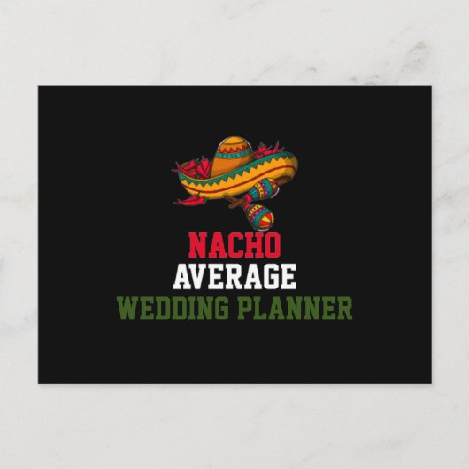 Nacho Gemiddelde bruiloft Planner Briefkaart (Voorkant)
