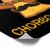 Nacho gemiddelde choreograaf Cinco de Mayo dansen Poster (Hoek)