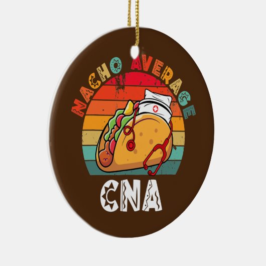 Nacho Gemiddelde CNA Taco Stethoscoop Cinco Keramisch Ornament (Rechts)