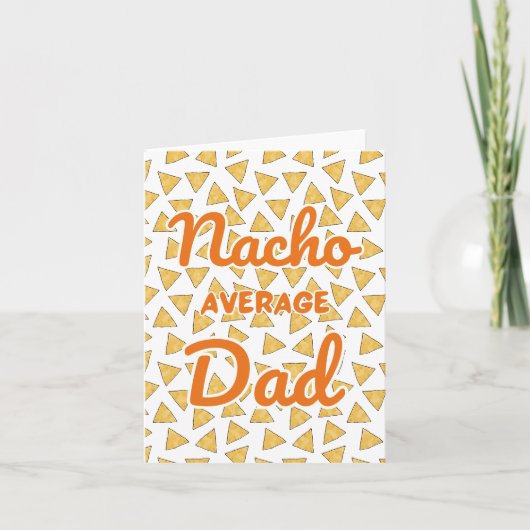 Nacho Gemiddelde Dad Waterverf Kaart (Voorkant)