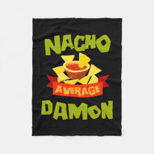 Nacho gemiddelde damon grappige verjaardagsnaam ca fleece deken