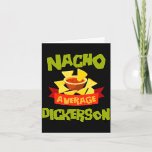 Nacho gemiddelde dickerson grappige verjaardag ach kaart