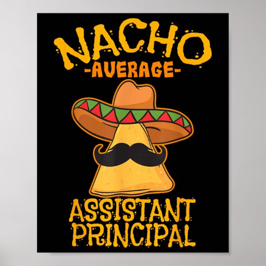 Nacho Gemiddelde Directe Vice-Leraar Cinco Poster (Voorkant)