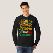 Nacho Gemiddelde Dochter Sombrero Mexican Cinco de T-shirt (Voorkant volledig)