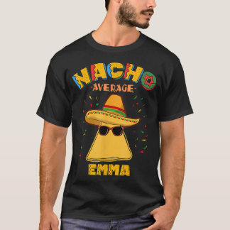 Nacho Gemiddelde Emma Gepersonaliseerde naam Cinco T-shirt
