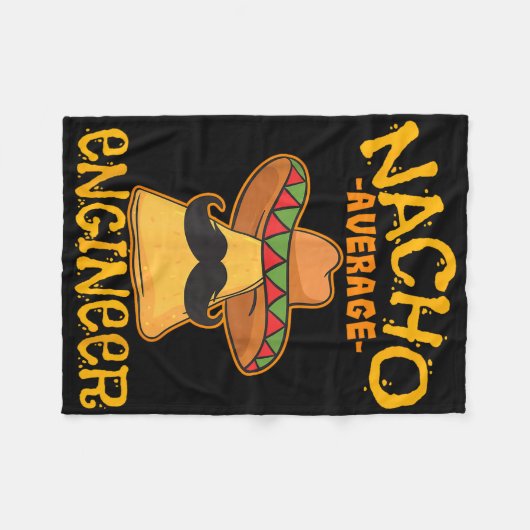 Nacho Gemiddelde Engineer Engineer Engineering Pro Fleece Deken (Voorkant (Horizontaal))