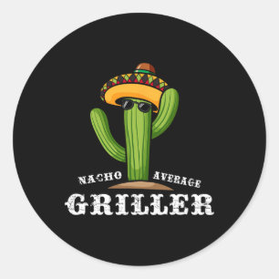 Nacho gemiddelde griller - BBQ Ronde Sticker