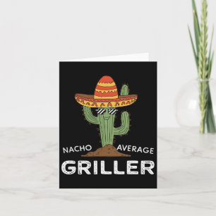Nacho Gemiddelde Griller Cactus BBQ Grill Humor Kaart