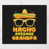 Nacho Gemiddelde grootpa Cinco de Mayo Familie Bier Etiket (Enkel label)