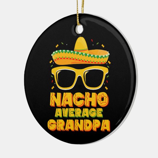 Nacho Gemiddelde grootpa Cinco de Mayo Familie Keramisch Ornament (Links)
