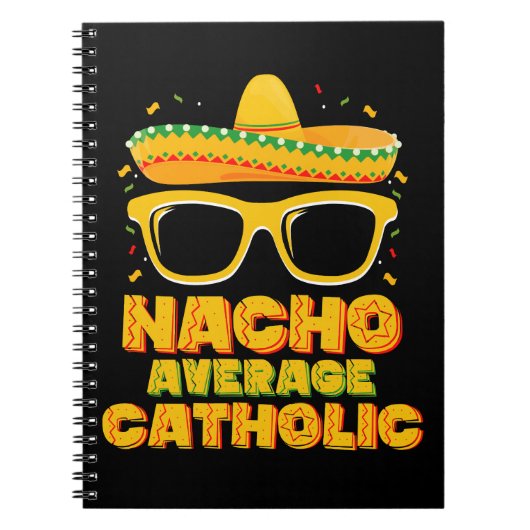 Nacho Gemiddelde Katholieke Kerk Cinco De Mayo Notitieboek (Voorkant)