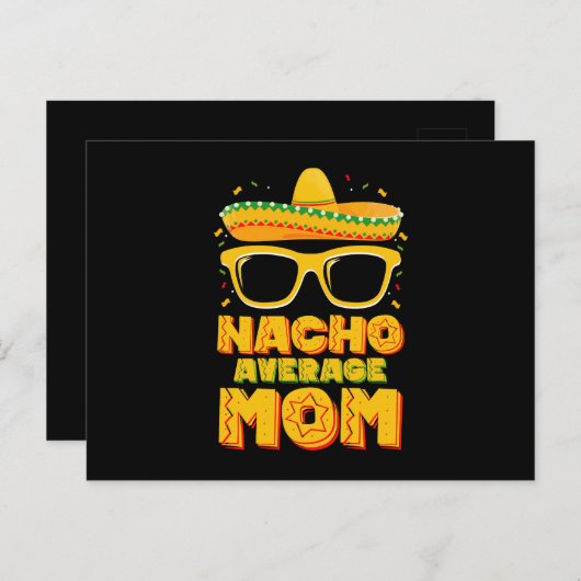 Nacho Gemiddelde Mam Cinco De Mayo Bijpassende Fam Briefkaart (Voorkant / Achterkant)