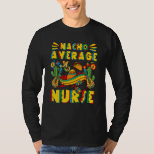 Nacho Gemiddelde Mexicaanse sombrero Pet Cinco de T-shirt