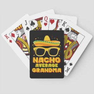 Nacho Gemiddelde Oma Cinco De Mayo Familie Pokerkaarten