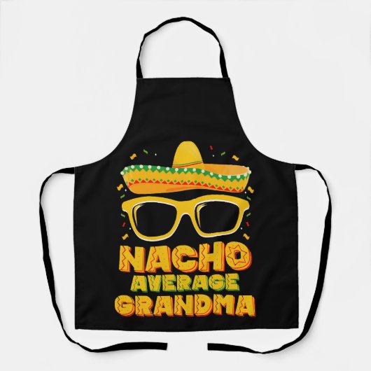 Nacho Gemiddelde Oma Cinco De Mayo Familie Schort (Voorkant)