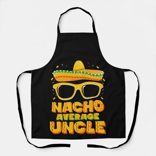 Nacho Gemiddelde Oom Cinco De Mayo Bijpassende Fam Schort (Voorkant)