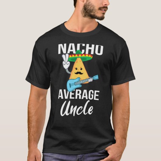 Nacho Gemiddelde Oom Funny Taco Dinsdag Mannen T-shirt (Voorkant)