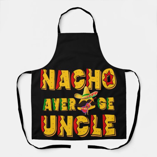 Nacho Gemiddelde oom - Grappig oomgif Schort (Voorkant)