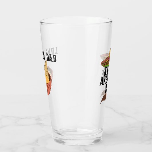 "Nacho Gemiddelde Pap" Glas (Rechts)