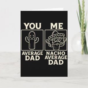 Nacho gemiddelde papa leuk cactus sombrero ontwerp kaart