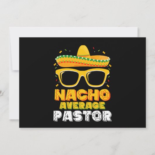 Nacho Gemiddelde Pastor Cinco de Mayo Kaart (Voorkant)