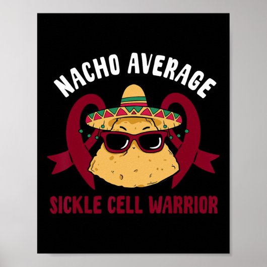 Nacho Gemiddelde Sikkelcel Strijder Grappig Cinco Poster (Voorkant)