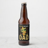 Nacho Gemiddelde vader Cinco De Mayo Mexicaanse pa Bier Etiket (Voorkant)