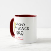 Nacho Gemiddelde Vader Grappen Pun Funny Coffee Mo Mok (Voorkant links)