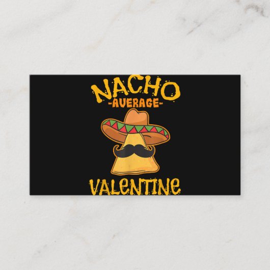 Nacho Gemiddelde Valentijn Mexicaanse Paar Valenti Informatiekaartje (Voorkant)