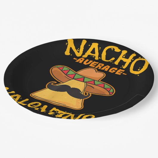 Nacho Gemiddelde Valentijn Mexicaanse Paar Valenti Papieren Bordje (Gekanteld)