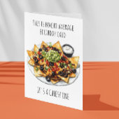 Nacho Gemiddelde Verjaardag Het is Cheesy Kaart
