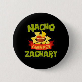 Nacho gemiddelde zachary grappige verjaardag geper ronde button 5,7 cm