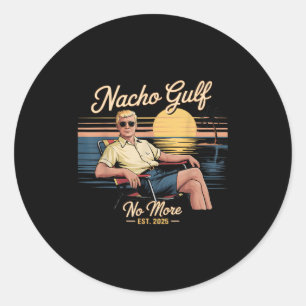 Nacho Golf Niet Meer Grappige Trump Vakantie 2025 Ronde Sticker