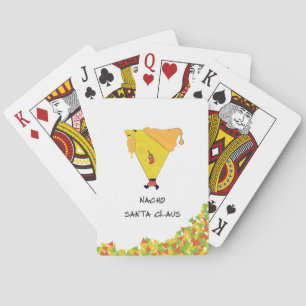 Nacho Kerstman met Chips Pokerkaarten
