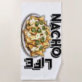 Nacho Life, nacho liefhebber, Strandlaken (Voorkant)