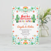 Nacho Moyenne Couple Shower Invitation (Debout devant)