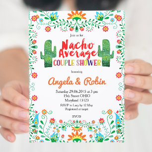 Nacho Moyenne Couple Shower Invitation