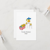 Nacho Moyenne Papa - Drôle carte de Fête des pères (Devant/Arrière en situation)