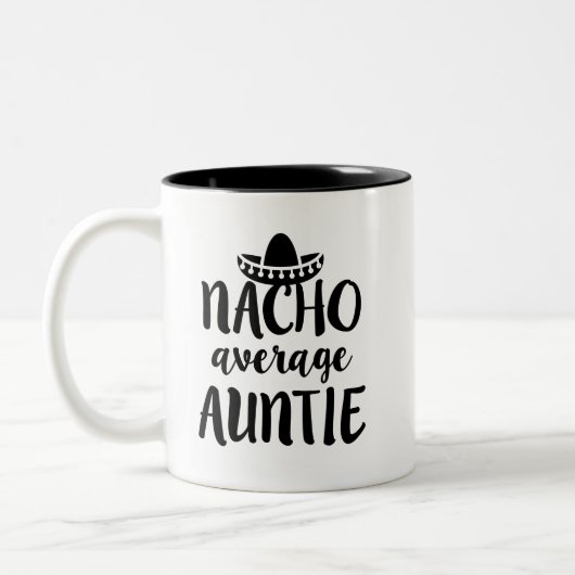 Nacho moyenne Tante café tasse cadeau tante (Gauche)