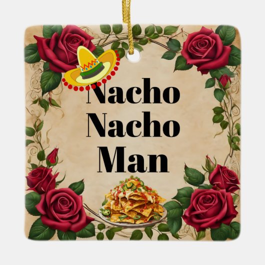 Nacho Nacho Man keramisch Ornament (Voorkant)