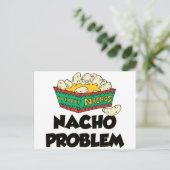 Nacho Problem - Funny Word Play Briefkaart (Staand voorkant)
