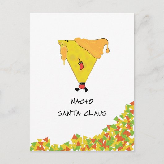 Nacho Santa met Chips Briefkaart (Voorkant)