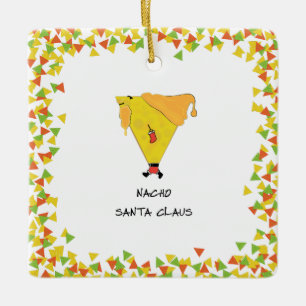 Nacho Santa met Chips Keramisch Ornament