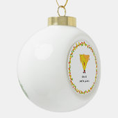 Nacho Santa met Chips Keramische Bal Ornament (Links)