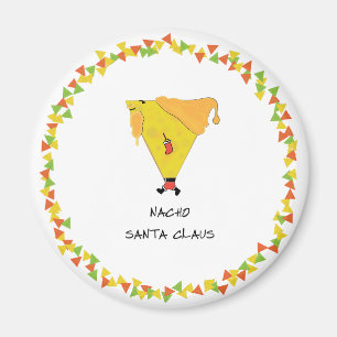 Nacho Santa met Chips Magneet