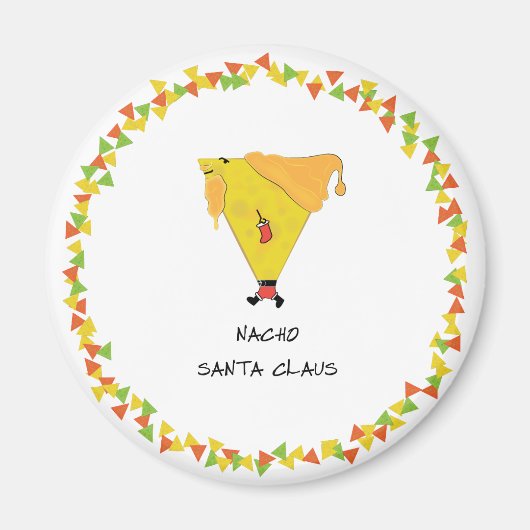 Nacho Santa met Chips Magneet (Voorkant)