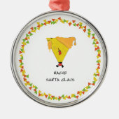 Nacho Santa met Chips Metalen Ornament (Voorkant)
