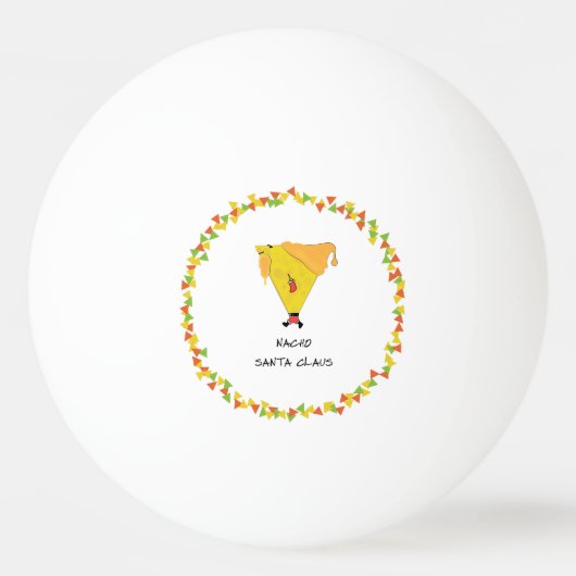Nacho Santa met Chips Pingpongballen (Achterkant)
