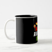 Nacho Tante Moyenne Deux Tons De Café Mug (Gauche)