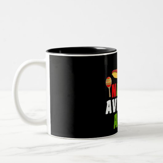 Nacho Tante Moyenne Deux Tons De Café Mug (Gauche)